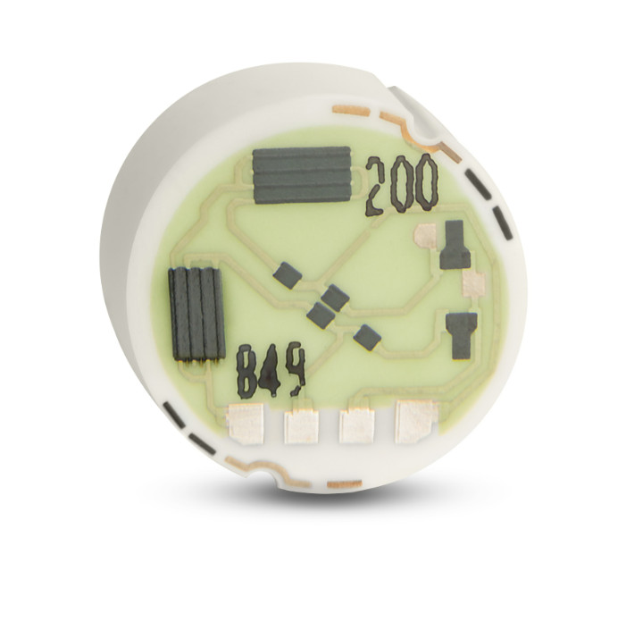 Close-up of non-amplified analog ceramic sensing element